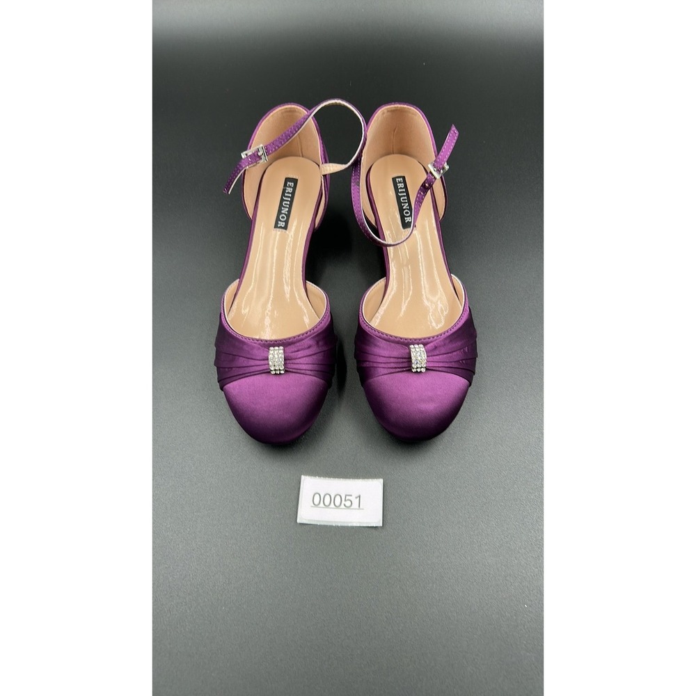 Erijunor Women's Purple Comfort Evening Shoes Size 6